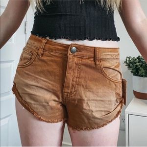 Free People Brown Shorts